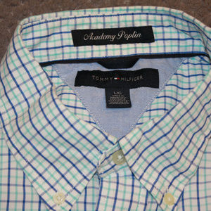 Tommy Hilfiger Mens Button Down Acadmey Poplin